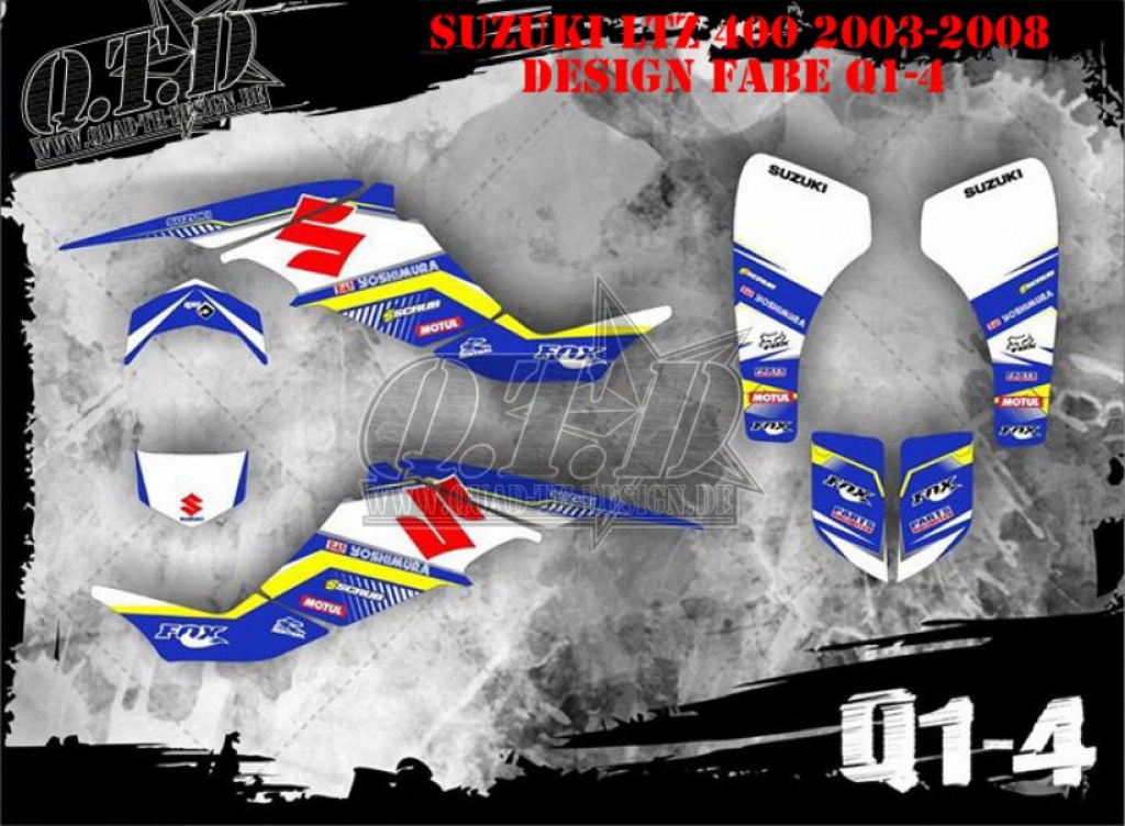Beispiel Bild für die Farben, Q1-4 blau für Suzuki LTZ 400 2003-2008